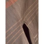 Serra  Women's Pink Gray White Striped Wrap Arm Holes Fringed‎ Hem Photo 2