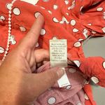 Disney LC Lauren Conrad Mickey Mouse Polka Dot Blouse Red Size M Photo 5