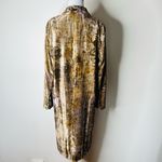 ZARA  Olive and Brown Tie Dye Velvet Coat Photo 7