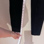 Anti Blue Black Soft Ribbed Legging Pants Photo 5