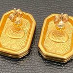 J.O.A. Retired Vintage RIVERS Fuchsia Pink Rhinestone Emerald Cut Earrings 13.8g Photo 9