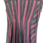 ZARA  asymmetrical striped black red heather dress size XS Photo 6