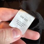 Brandy Melville  Black Floral‎ Laser Cut Eyelet High Rise Drawstring Shorts OS Photo 4