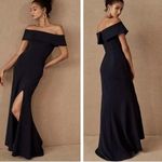 BHLDN  Delice Off The Shoulder Evening Maxi Dress Black 8 LBD Photo 1