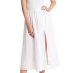 Reformation NEW  Tavi Smocked Linen Dress in white Size Small (b88) Photo 0