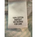 Croft & Barrow  Womens Plus 2X Striped Roll Tab Sleeve Collared Button Down Shirt Photo 9