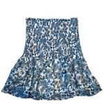 MINKPINK Blue Floral Stretch Waist Mini Skirt Size Large NWT Photo 5