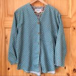 Vintage Ellen Margaret Moody tiny calico floral print blouse size L Size L Photo 1