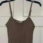 Hersy Knitted Maxi Dress.. Brown Size M Photo 3