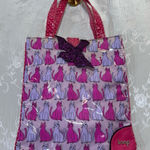 Loop Pink Cat Print Tote Bag Waterproof Photo 0