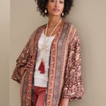 Soft Surroundings  Veneto Brown Metallic Topper‎ Cardigan Sz L Photo 1