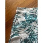 C&C California 100% Linen Wide Leg Floral Pants Tropical Green Palms Size S Photo 1