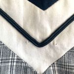 Vintage 80s Leslie Lucks Plaid Puff Sleeve Dress Navy Blue White Midi Retro Photo 12