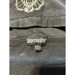 Jäegermeister Black Hoodie Sweatshirt Sz 2XL Full Zip Pockets White Stripe Trim Photo 1