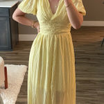 SheIn  Dress Yellow Midi Photo 0