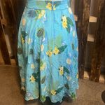 Modcloth Collectif skirt woman’s Meg tropical Turtle Sea Print swing Skirt New 4 Photo 3