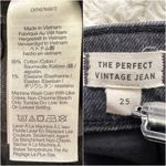 Madewell  Jeans The Perfect Vintage Jean High Rise Lunar Wash Black Sz 25 Photo 9