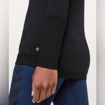 Lululemon Unity Drop Back Cashmere Sweater Black Long Sleeves Open Back Photo 2