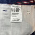 American Eagle NWOT High Rise Striped Denim Y2K Americana Mini Skirt Size 6 Photo 7