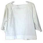 Anthropologie Beaded Popping Blouse Sz Medium not so serious 3D flower top Photo 3