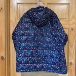 Woman Within floral navy packable puffer vest plus size 2X Photo 9