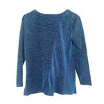 Habitat  Blue Textured Velour Shirt Sz S Photo 3