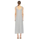 NWT SLEEPER Kylie Lurex Slip Dress in Silver Sz Medium $250 Photo 2