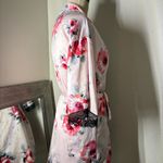 Apt. 9  Satin Pink and Red Floral Kimono Robe Photo 9