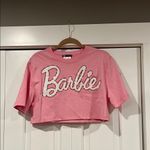 ZARA  Barbie Pink Cropped short Sleeve‎ Tee medium Photo 1