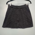 We The Free  Denim Mini Skirt Pleated Cut-Off Black Size 26/ US 2 Photo 1
