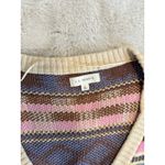 La Regale LA Hearts Heartbreaker Cardigan VNeck‎  Sweater Large Multicolor Photo 5