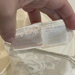 Delicates Vintage Slip Lingere Women White Slip Dress Feminine Sz Lg Midlength Floral Photo 7