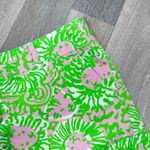 Lilly Pulitzer Callahan Shorts Cotton Chino Sunnyside Lions Pink Green 10 Photo 3