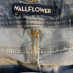 Wallflower Distressed Denim Overalls – Size Medium Blue Photo 1
