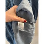 Casa Cabana Womens Chambray Dress XS Cowgirl Western Tiered Boho Long Sleeve Blue Photo 2