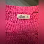 Hollister  Hot Pink Distressed Oversized Women’s Cute Long Sleeved Sweater Sz XS Photo 2
