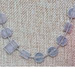 Silver Tone Slide Adjustable Box Chain Art Deco Shape Pendants Charms 2 Strands Photo 2