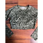Gymshark  Training Crop Top Camo Long Sleeve Activewear Athletic Gym Workout Photo 3