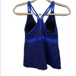 L.L.Bean  blue geometric pattern size 10 tankini top UPF 50+. Photo 2