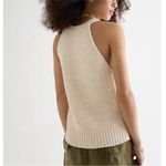 J.Crew High-neck Sweater Tank in Ecru, Sz L Photo 1