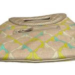 Vera Bradley  Boardwalk Quilted Faux Leather Birds Sittin In A Tree Clutch Purse Photo 3