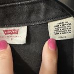 Levi's  Denim Dress‎ Women's Small Gia Western Black Snap Button Front Pockets Photo 4