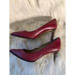 Coach Women's Deep Red Leather Heels Photo 3