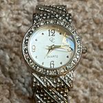 C brand women’s vintage silver/crystal bangle bracelet watch one‎ size Silver Photo 2