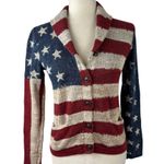 Denim & Supply Ralph Lauren American Flag Sweater Cardigan Size Medium Cotton Photo 0