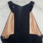 Adelyn Rae Lace-Detail High Neck Jumpsuit Black Beige Size Small New With Tags Photo 6