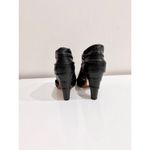 Maison Margiela Twist Wrap Peep Toe Stiletto Leather Bootie Black Women's 39.5 Size 8.5 Photo 3