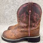 Justin Boots JUSTIN WOMEN'S WANETTE WESTERN WORK BOOTS size 7.5B Photo 1