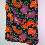 ZARA  Size M Mini Dress Dark Purple Red Floral Milkmaid Ruched Photo 2