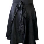 SheIn  Faux Wrap Satin Mini Skirt Photo 6